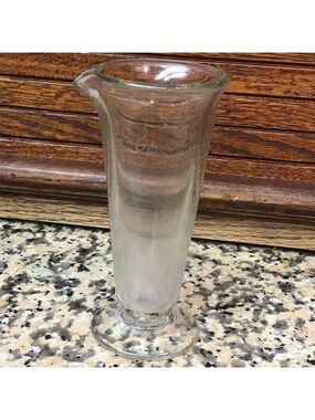 Vintage Lab Pharmacy etched measuring cup beaker